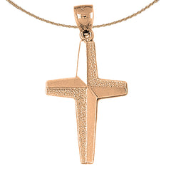 10K, 14K or 18K Gold Gyronny Cross Pendant