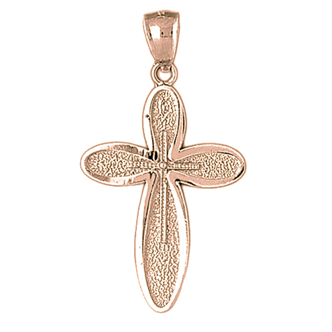 10K, 14K or 18K Gold Latin Cross Pendant