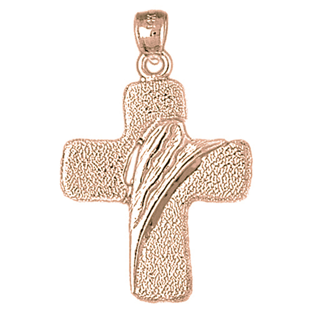 10K, 14K or 18K Gold Latin Cross Pendant