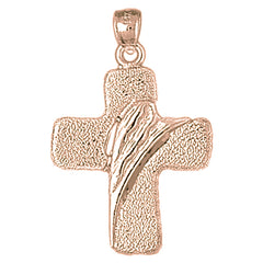 10K, 14K or 18K Gold Latin Cross Pendant