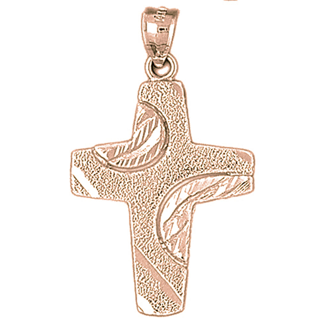 10K, 14K or 18K Gold Latin Cross Pendant