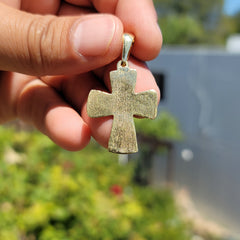 10K, 14K or 18K Gold Ichthus & Cross Pendant