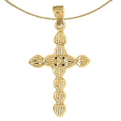 10K, 14K or 18K Gold Cross Pendant
