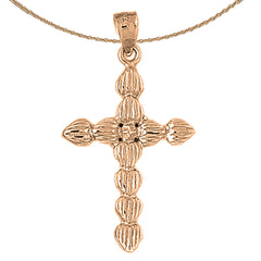 10K, 14K or 18K Gold Cross Pendant
