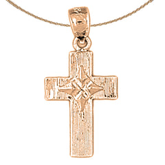 14K or 18K Gold Latin Cross Pendant