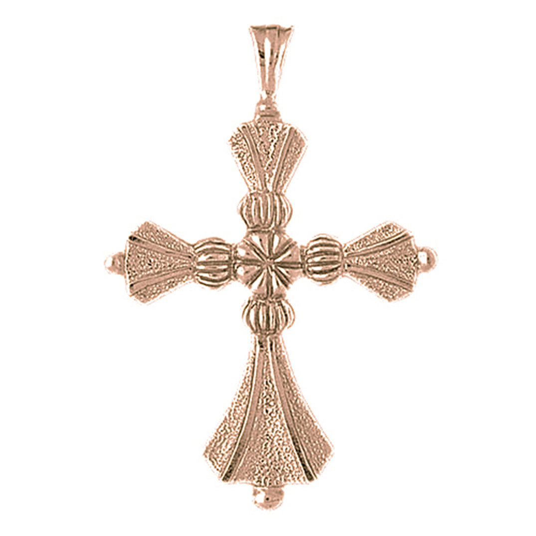 10K, 14K or 18K Gold Cross Pendant