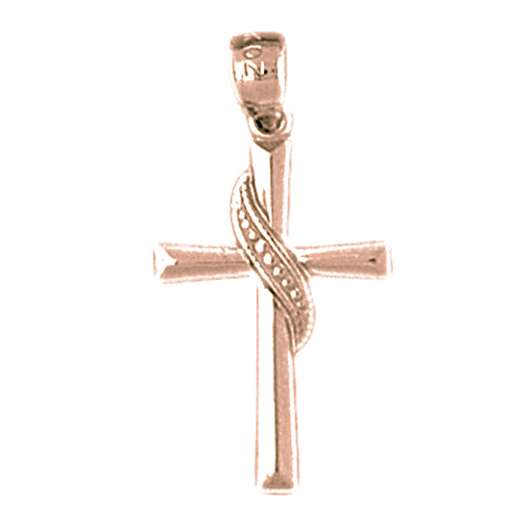 14K or 18K Gold Methodist Cross Pendant