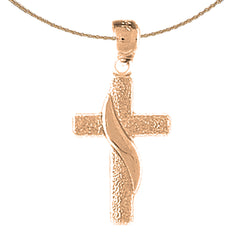 14K or 18K Gold Methodist Cross Pendant