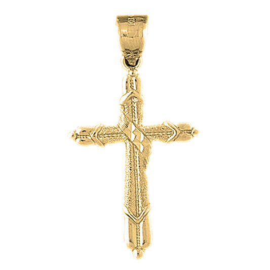 10K, 14K or 18K Gold Methodist Cross Pendant