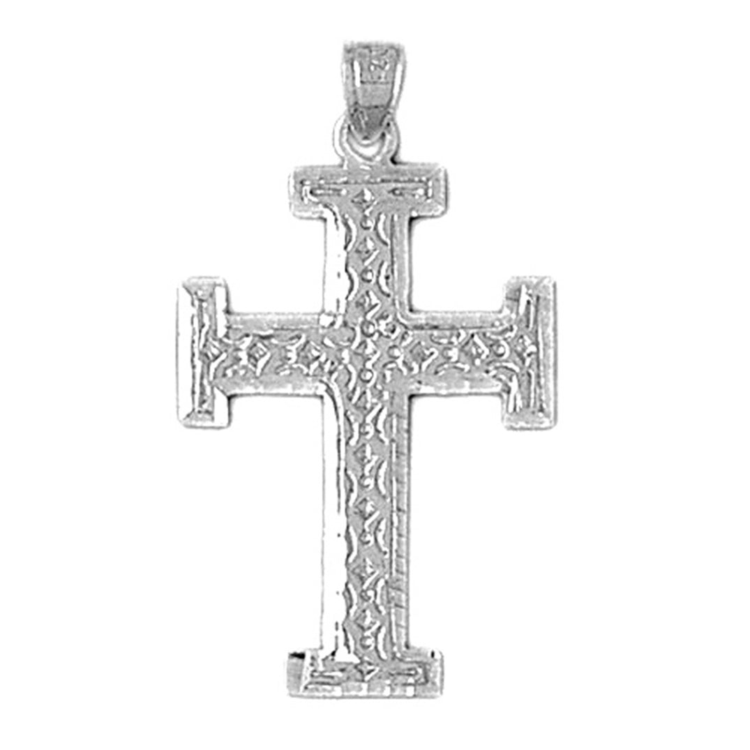 14K or 18K Gold Teutonic Cross Pendant