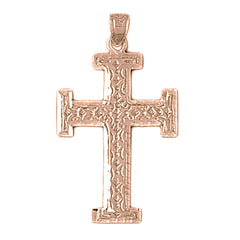 14K or 18K Gold Teutonic Cross Pendant