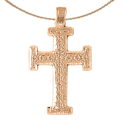 14K oder 18K Gold Deutscher Kreuz Anhänger