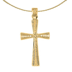 14K or 18K Gold Teutonic Cross Pendant