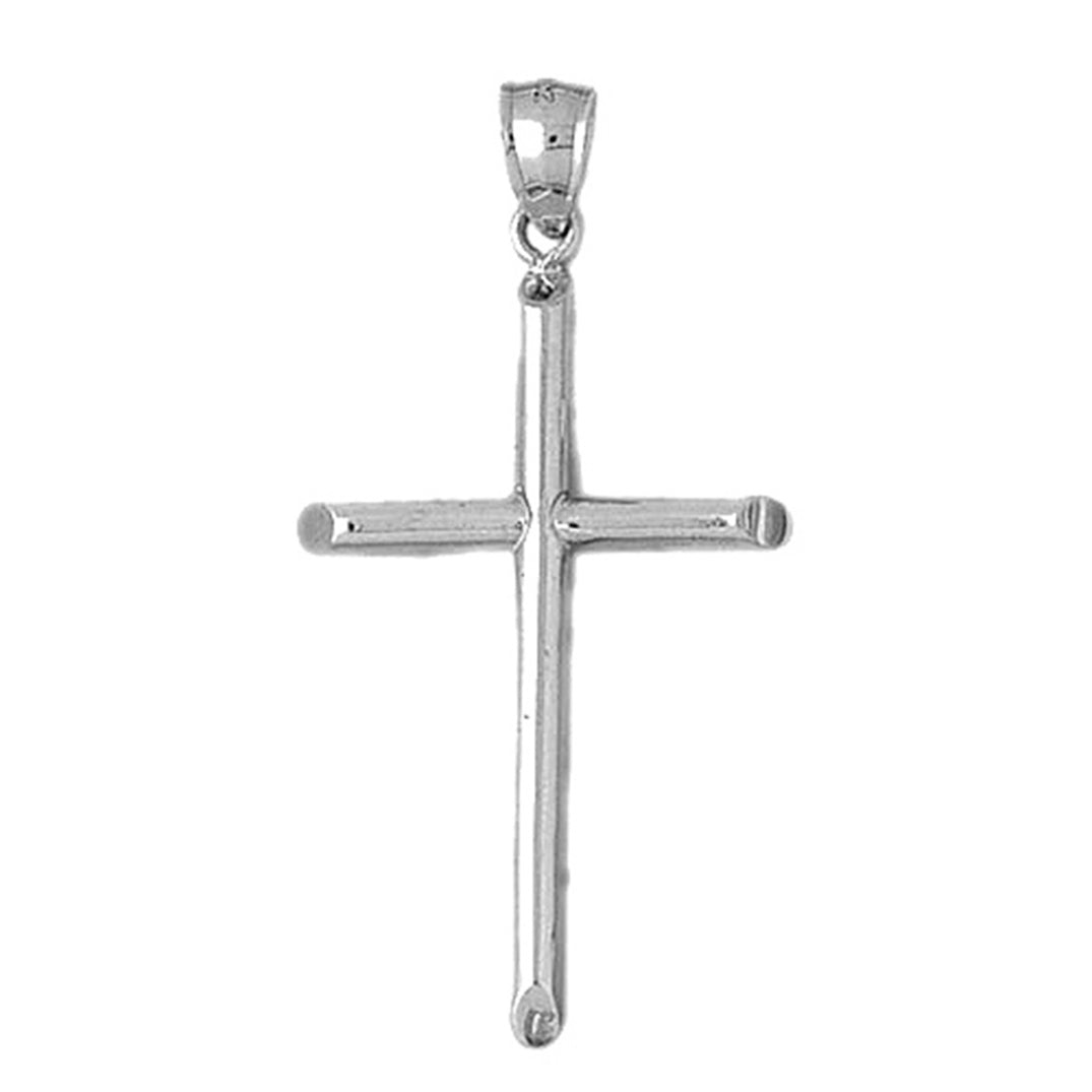10K, 14K or 18K Gold Hollow Latin Cross Pendant
