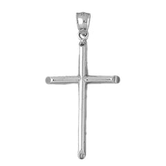 10K, 14K or 18K Gold Hollow Latin Cross Pendant