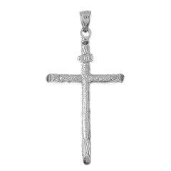 10K, 14K or 18K Gold INRI Cross Pendant