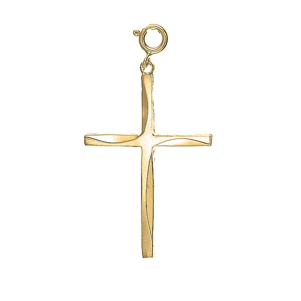 10K, 14K or 18K Gold Latin Cross Pendant