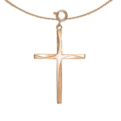 10K, 14K or 18K Gold Latin Cross Pendant