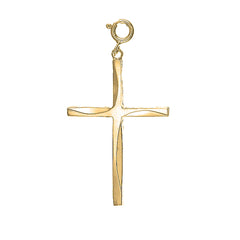 10K, 14K or 18K Gold Latin Cross Pendant