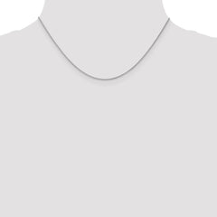 10K White Gold 1mm Wheat Chain