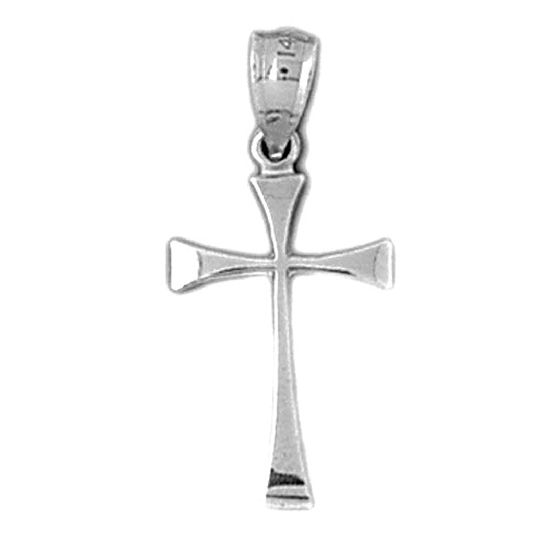 14K or 18K Gold Teutonic Cross Pendant