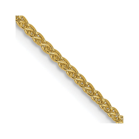 10K Yellow Gold 1.2mm Wheat Chain