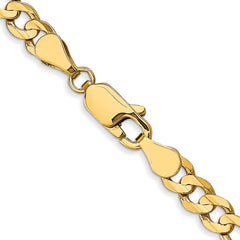 10 Karat Gelbgold, 4,5 mm, konkave Figaro-Kette