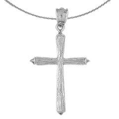 10K, 14K or 18K Gold Hollow Latin Cross Pendant