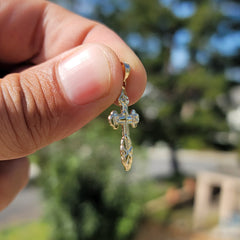 14K or 18K Gold St. Nicholas's Cross Pendant