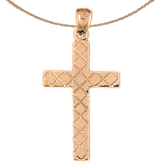 10K, 14K or 18K Gold Latin Cross Pendant
