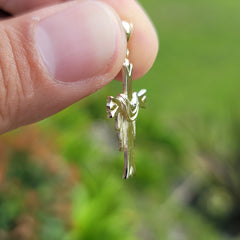 10K, 14K or 18K Gold Cross With Shroud Pendant