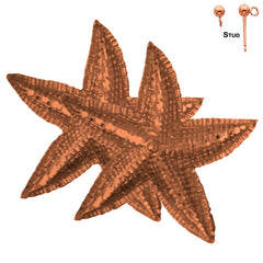 14K or 18K Gold Starfish Earrings