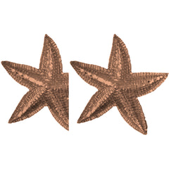 14K or 18K Gold 31mm Starfish Earrings