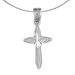 14K oder 18K Gold Passionskreuz-Anhänger