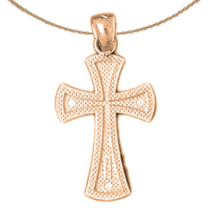 14K oder 18K Gold Deutscher Kreuz Anhänger