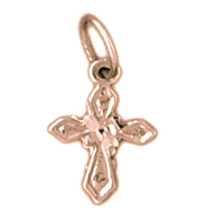 14K or 18K Gold Passion Cross Pendant