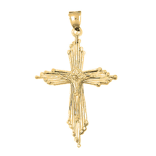 10K, 14K or 18K Gold Crucifix Pendant