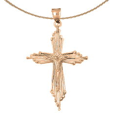 10K, 14K or 18K Gold Crucifix Pendant