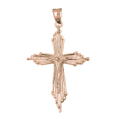 10K, 14K or 18K Gold Crucifix Pendant
