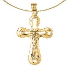 10K, 14K or 18K Gold Crucifix Pendant