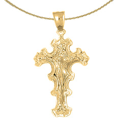 10K, 14K or 18K Gold Crucifix Pendant