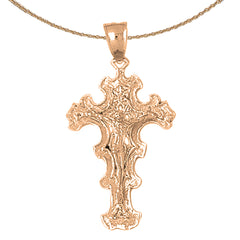 10K, 14K or 18K Gold Crucifix Pendant