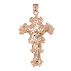 10K, 14K or 18K Gold Crucifix Pendant