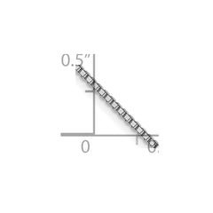 14K White Gold 1mm Box Chain