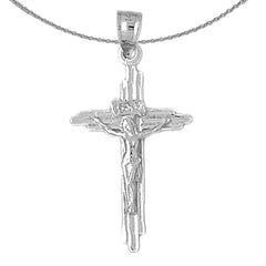 Colgante Crucifijo INRI de Oro de 10K, 14K o 18K