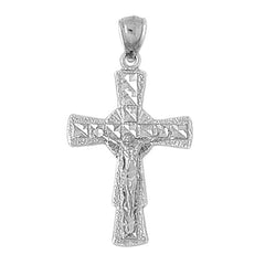 10K, 14K or 18K Gold Glory Crucifix Pendant