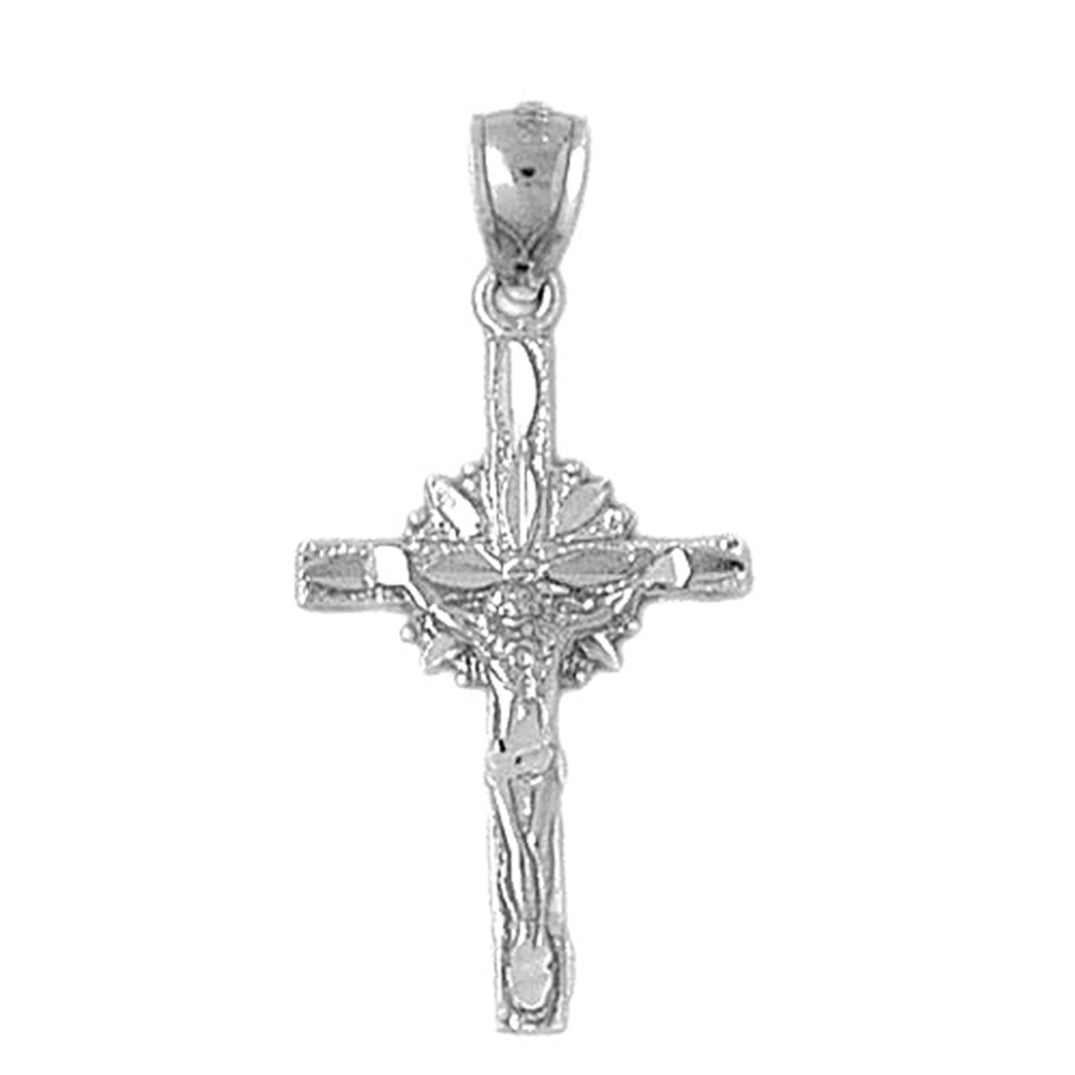 10K, 14K or 18K Gold Glory Crucifix Pendant