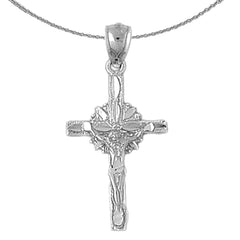 10K, 14K or 18K Gold Glory Crucifix Pendant