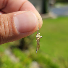 10K, 14K or 18K Gold Budded Crucifix Pendant