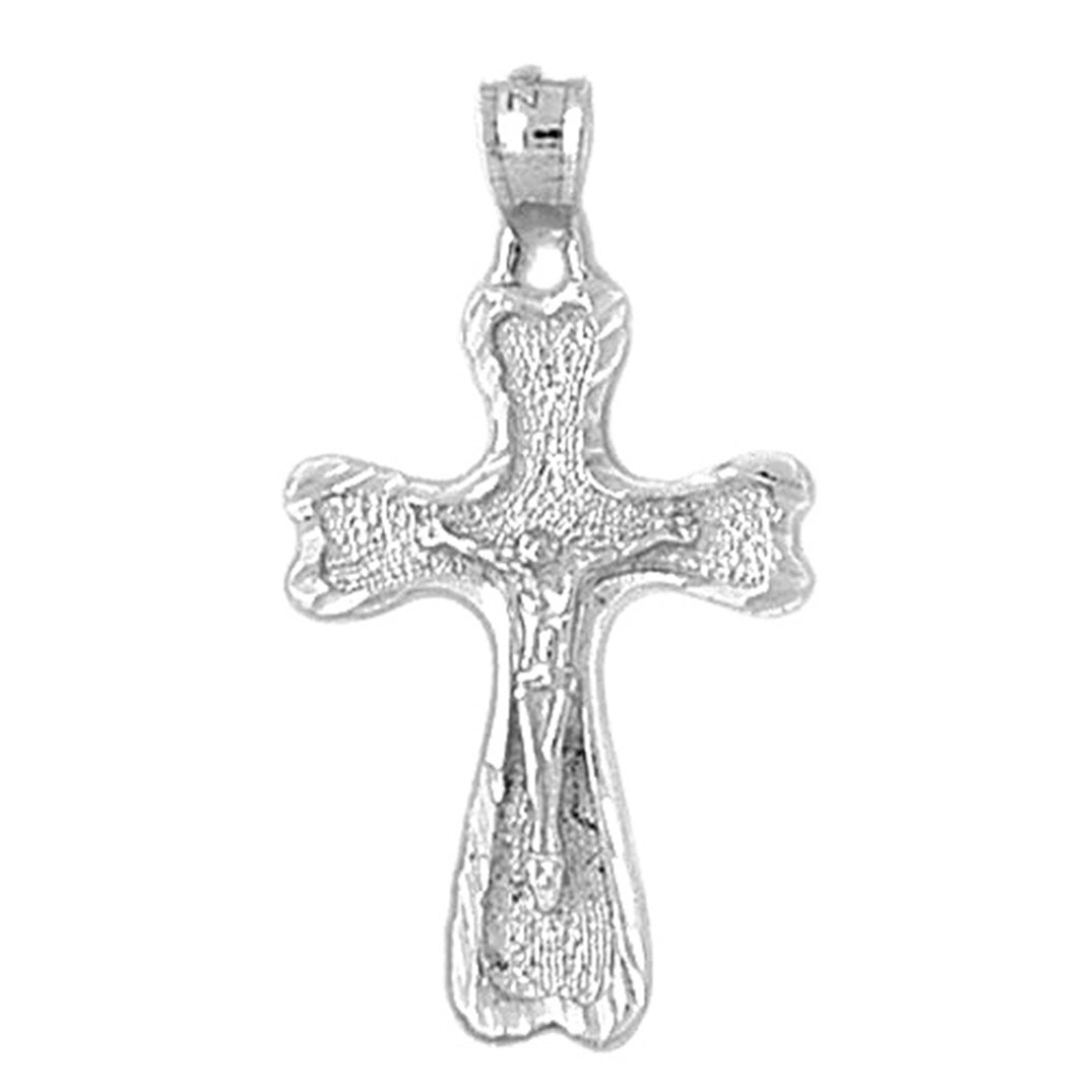 10K, 14K or 18K Gold Auseklis Crucifix Pendant